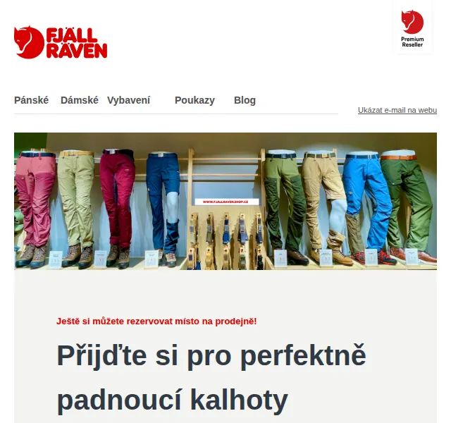 Fjallraven-shop: sleva 15 % na kalhoty – červen 2026 | Nuslet.cz
