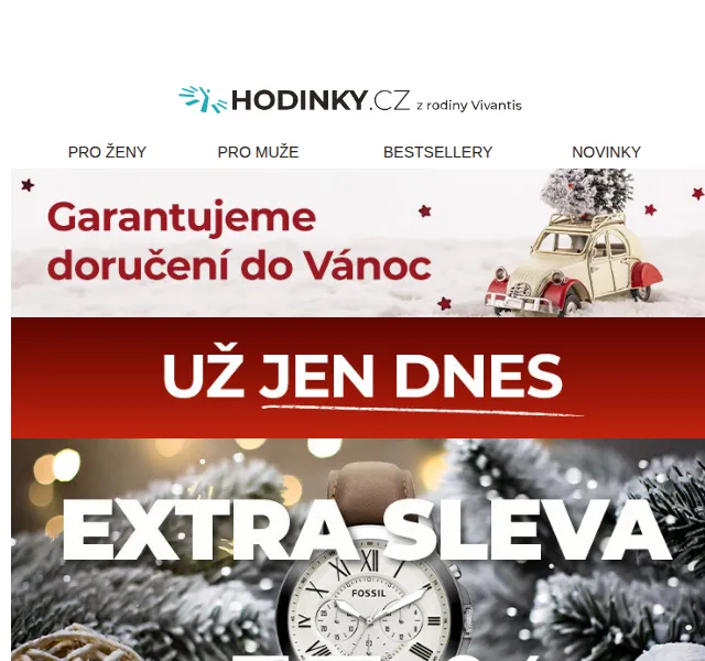 Hodinky.cz: Sleva 15 % na analogové hodinky – červenec 2026 | Nuslet.cz