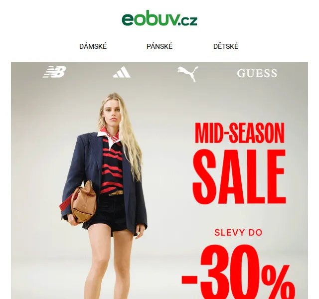 eobuv.cz: MID-SEASON SALE boty a doplňky do -30 % – červenec 2026 | Nuslet.cz