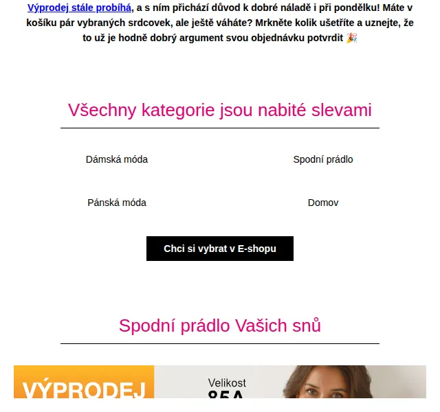 Blancheporte: Výprodej – slevy až 75 % – červenec 2026 | Nuslet.cz