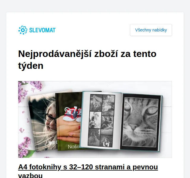 Slevomat: A4 fotoknihy s pevnou vazbou od 299 Kč – červen 2026 | Nuslet.cz