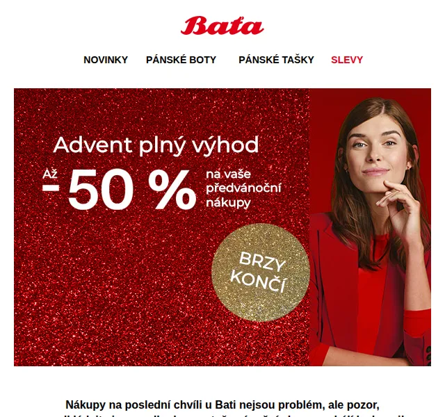 Baťa: Poslední šance na dárky se slevou až 50 % – červen 2026 | Nuslet.cz