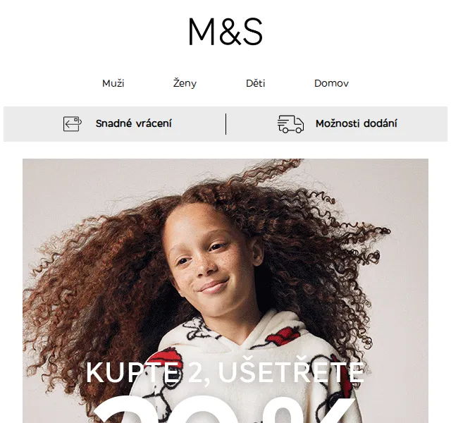 Marks and Spencer: Kupte 2 noční prádlo, ušetřete 20 % – červen 2026 | Nuslet.cz