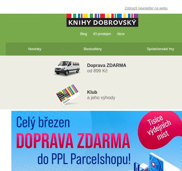 KnihyDobrovsky.cz: Knihy se slevou až 50 % a doprava zdarma – březen 2026 | Nuslet.cz