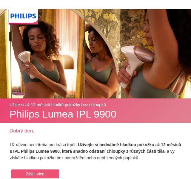Philips: Lumea IPL 9900 až 92% redukce chloupků – červenec 2026 | Nuslet.cz