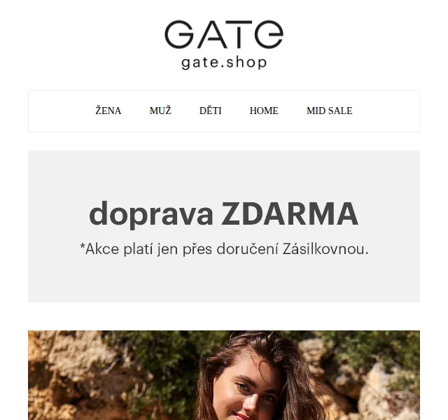 Gate.shop: Mid Sale móda – až 46 % sleva – červen 2026 | Nuslet.cz