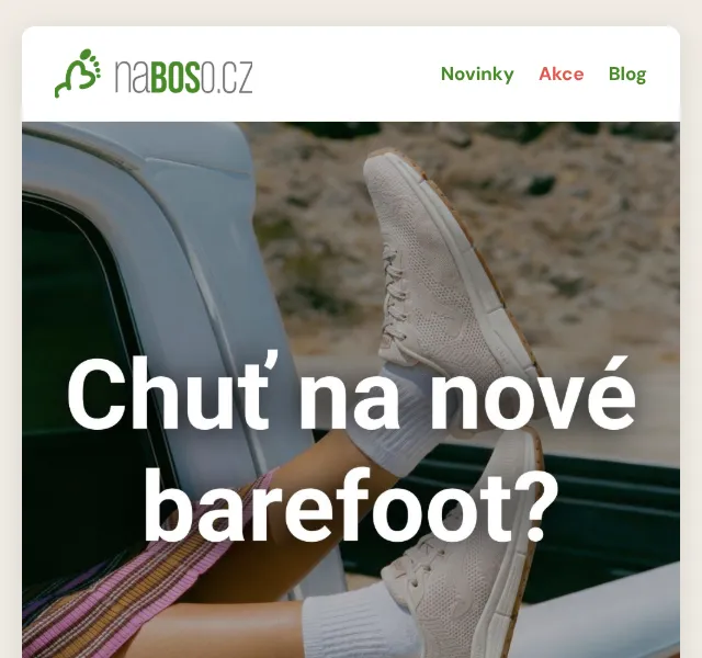 naBOSo: Barefoot boty na míru – srpen 2026 | Nuslet