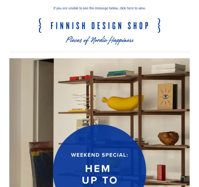 Finnish Design Shop: Hem nábytek a doplňky se slevou až 25 % – červenec 2026 | Nuslet.cz