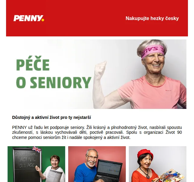 Penny: Podpora seniorů – červenec 2026 | Nuslet.cz