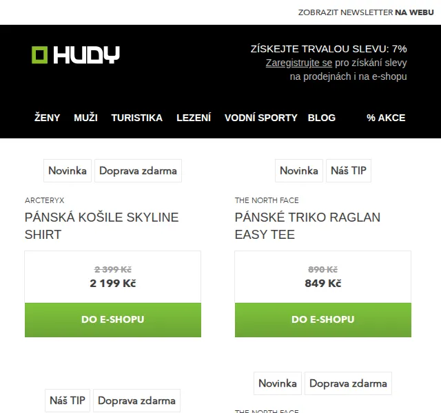 Hudy: Jarní novinky a sleva 7 % – červen 2026 | Nuslet.cz