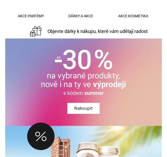 Notino: slevy až −30 % a dárky k nákupu – červenec 2026 | Nuslet.cz
