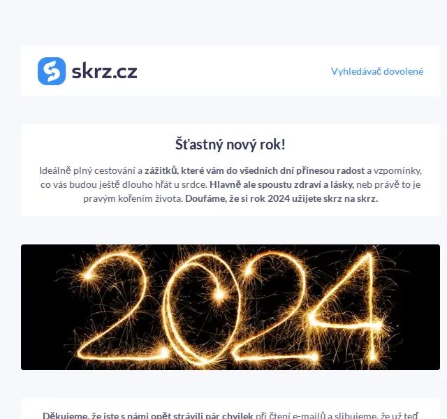 Skrz.cz: PF 2024 přání s cestovatelským duchem – červenec 2026 | Nuslet.cz