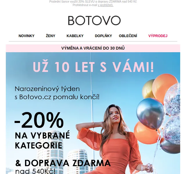 Botovo.cz: 20% SLEVA + doprava ZDARMA nad 540 Kč – říjen 2021 | Nuslet.cz