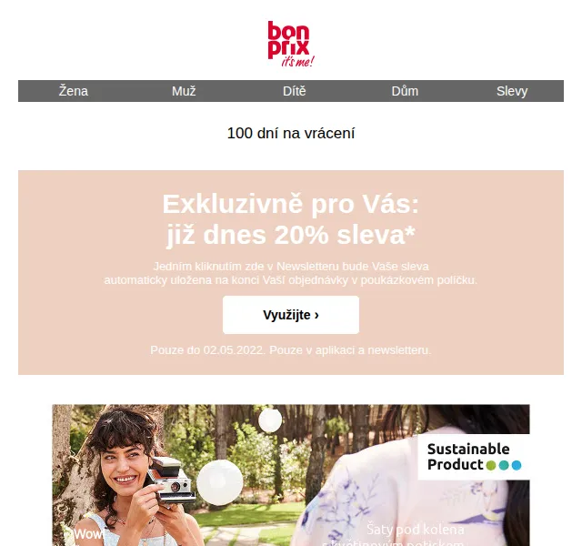 bonprix: 20% sleva na nové jarní outfity – červen 2026 | Nuslet.cz