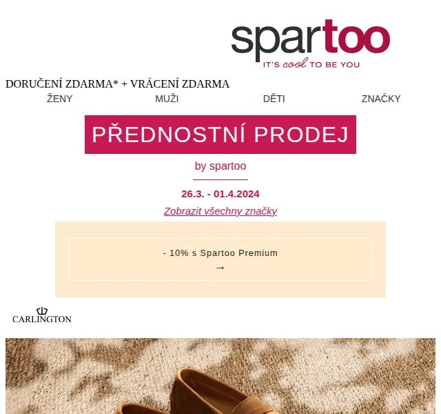 Spartoo: Až -50% na Carlington, Columbia a Guess – červenec 2026 | Nuslet.cz