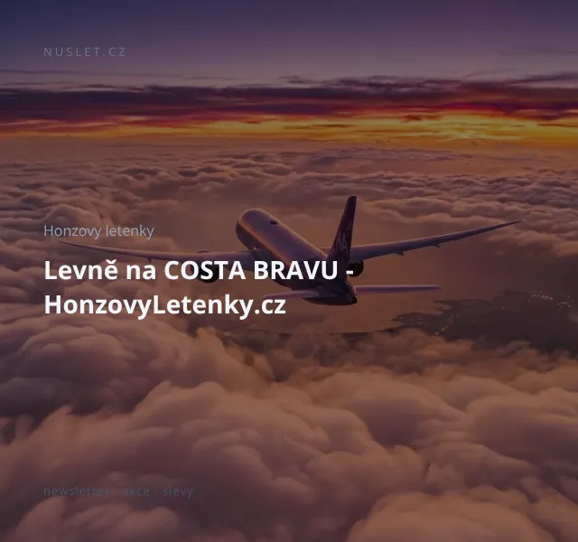 Honzovy letenky: levně na Costa Bravu – duben 2026
