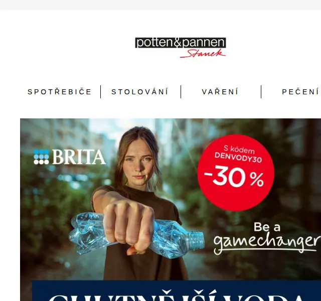Potten & Pannen - Staněk: BRITA 30 % sleva – duben 2026