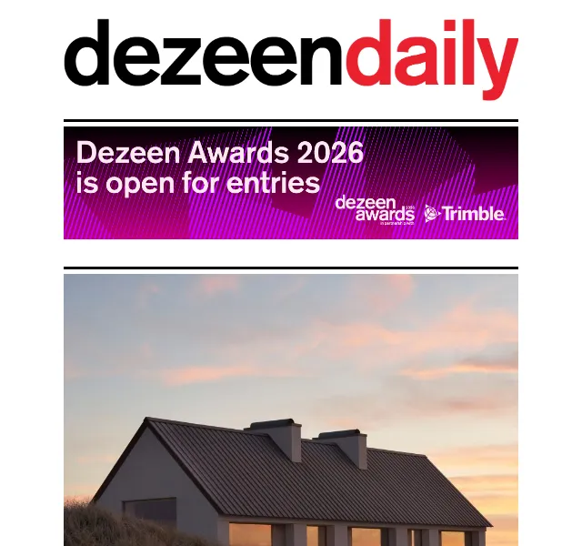 Dezeen Daily: Nová kolekce architektury a designu – červenec 2026 | Nuslet.cz