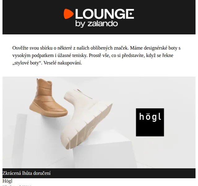 Lounge by Zalando: Boty Högl, AIGNER až 75% – červen 2026 | Nuslet.cz