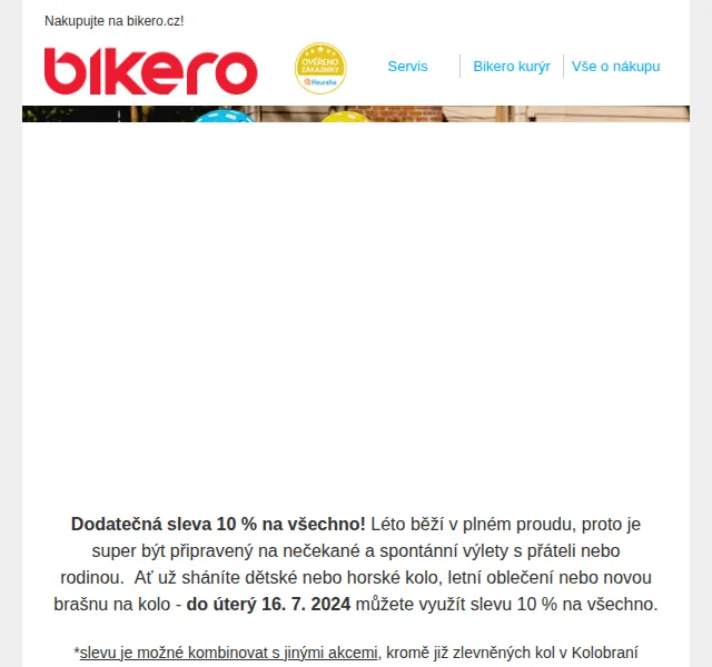 Czbikero: sleva 10 % na vše – červenec 2026 | Nuslet.cz