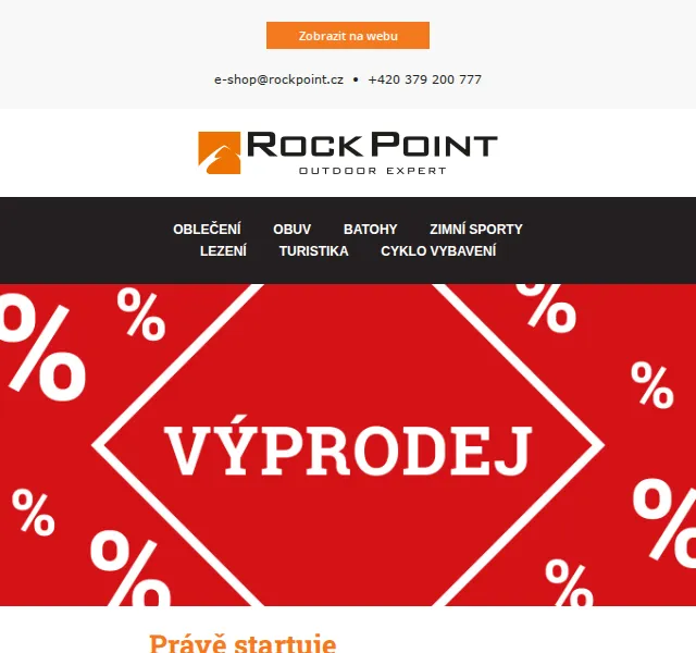 Rock Point: Zimní výprodej se slevami až 60 % – červen 2026 | Nuslet.cz