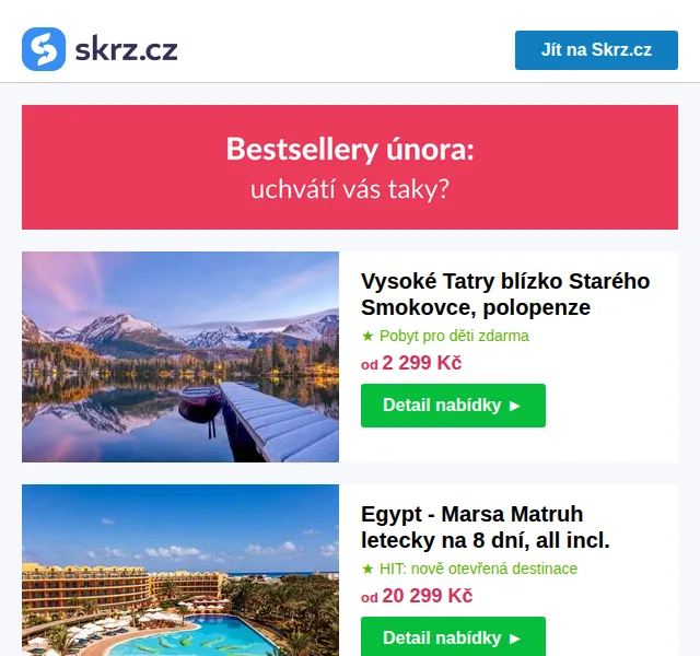 Skrz.cz: Dovolená v Egyptě, Paříži i horách – červenec 2026 | Nuslet.cz