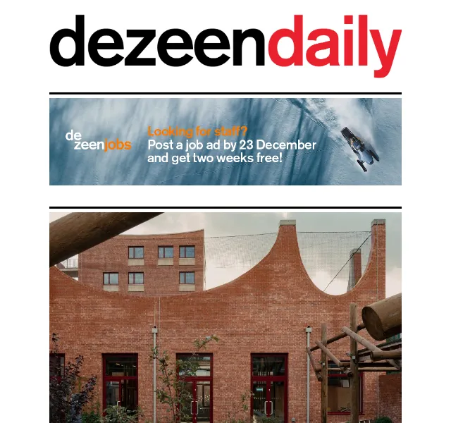 Dezeen Daily: Architektura a design – červenec 2026 | Nuslet.cz