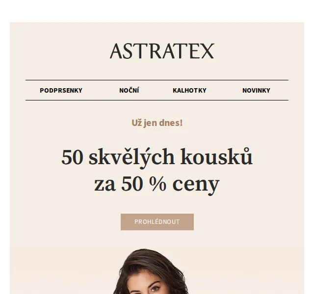 Astratex.cz: 50% sleva na 50 kousků spodního prádla – červen 2026 | Nuslet.cz