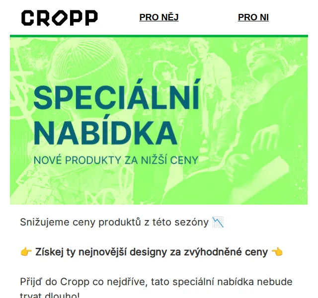 Cropp: Nové produkty za nižší ceny – červenec 2026 | Nuslet.cz
