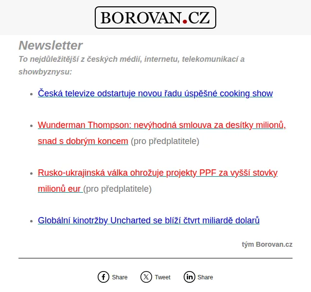 Aleš Borovan: přehled zpráv z médií a byznysu – červen 2026 | Nuslet.cz