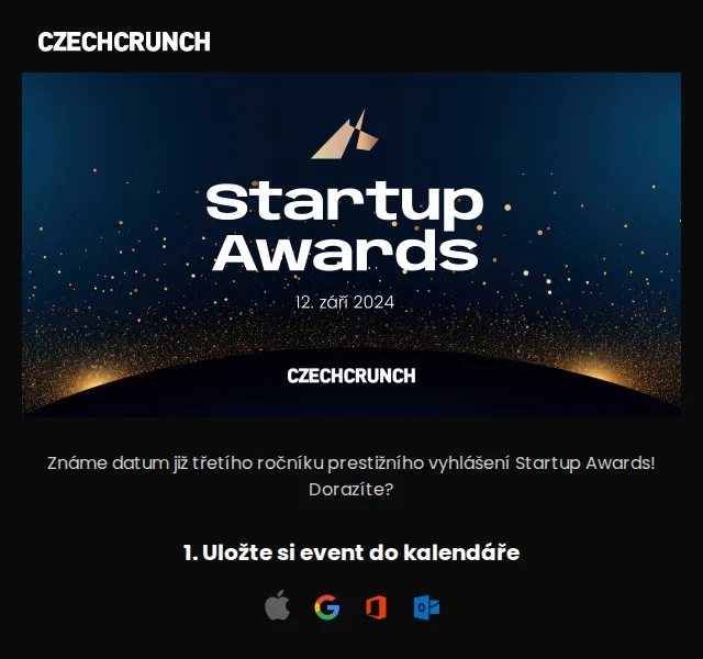 CzechCrunch: Startup Awards 2026 – vstupenky za Early Bird cenu – červenec 2026 | Nuslet.cz