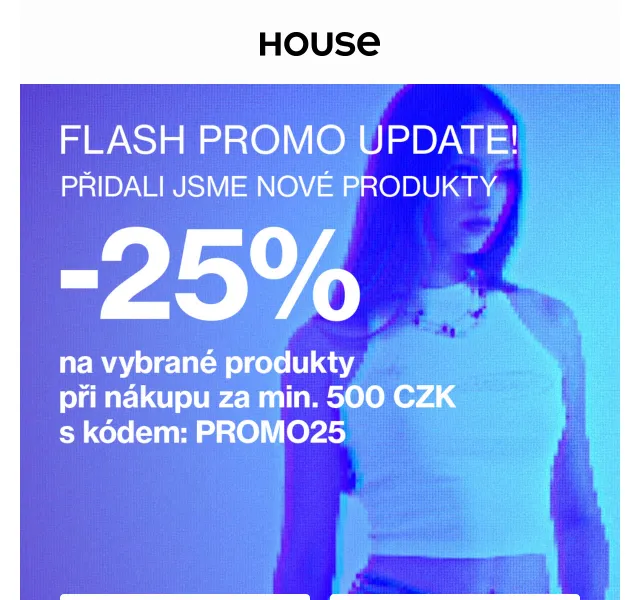 HOUSE: Druhá fáze akce – produkty za -25 % – červenec 2026 | Nuslet.cz