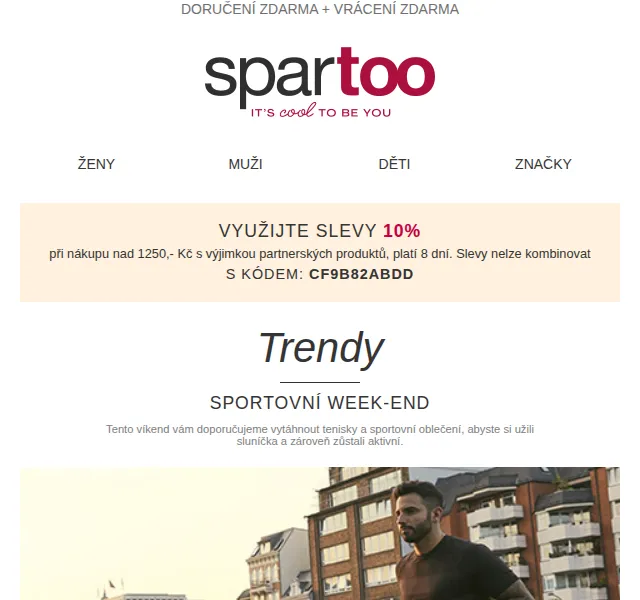Spartoo.cz: sleva 10% na boty a módu – červenec 2026 | Nuslet.cz