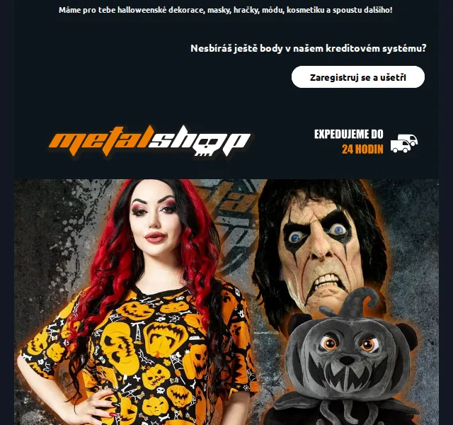 METALSHOP: Halloween dekorace, masky a móda – červenec 2026 | Nuslet.cz
