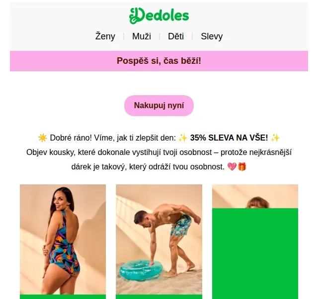 Dedoles: 35% sleva na vše – červenec 2026 | Nuslet.cz