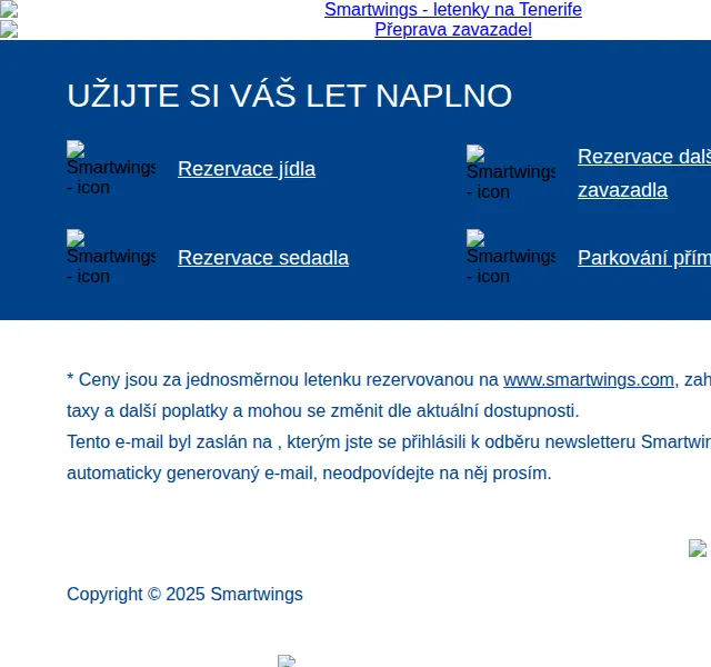 Smartwings: Letenky na Tenerife – červen 2026 | Nuslet.cz