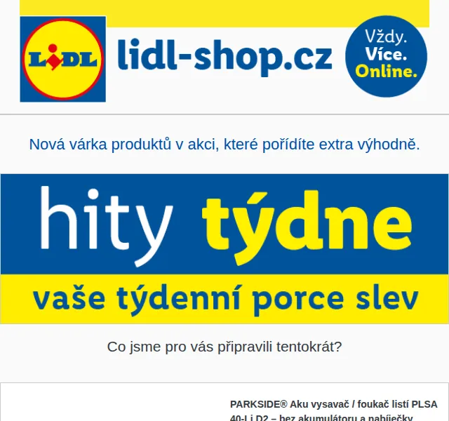 Lidl: Úterní hity týdne se slevou až 49 % – červenec 2026 | Nuslet.cz