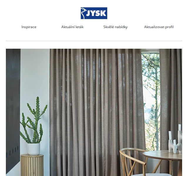 JYSK: Sleva až 60 % na bytový textil – červenec 2026 | Nuslet.cz