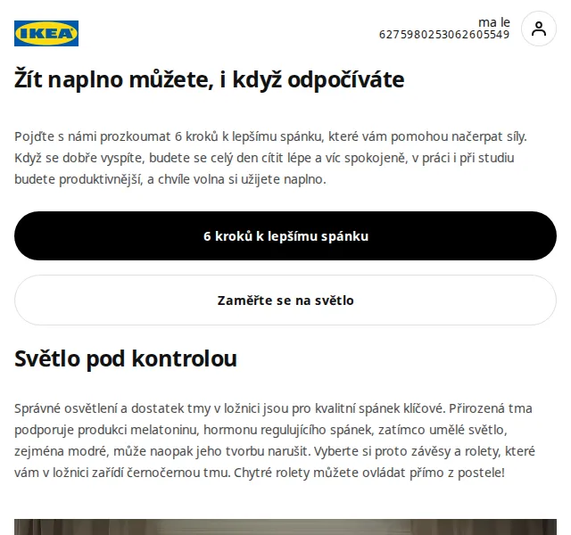 IKEA: Jak na lepší spánek – závěsy a chytré osvětlení – červenec 2026 | Nuslet.cz