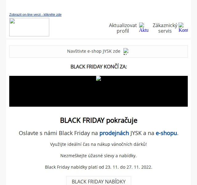 JYSK: Black Friday sleva až 70 % – červen 2026 | Nuslet.cz