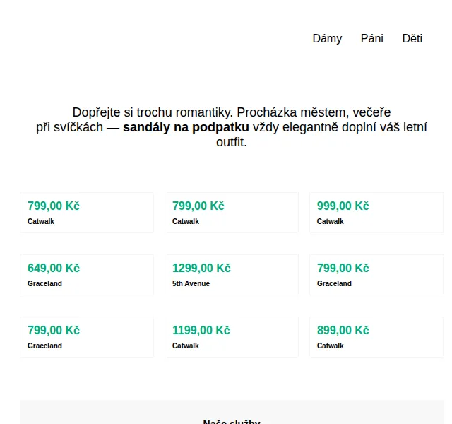DEICHMANN: Sandály na podpatku od 649 Kč – červen 2026 | Nuslet.cz