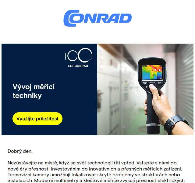 Conrad Electronic: měřicí technika se slevou až 30 % – červenec 2026 | Nuslet.cz