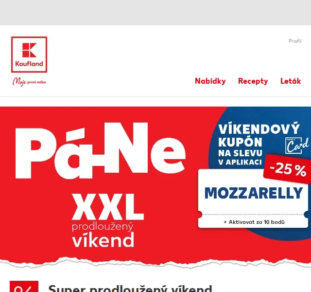 Kaufland: Super prodloužený víkend – červenec 2026 | Nuslet.cz