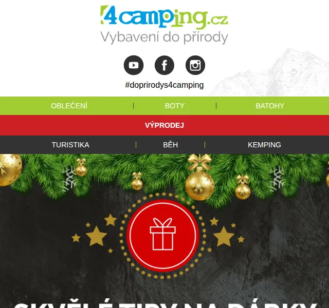 4camping: Dárky k Black Friday – listopad 2026 | Nuslet.cz