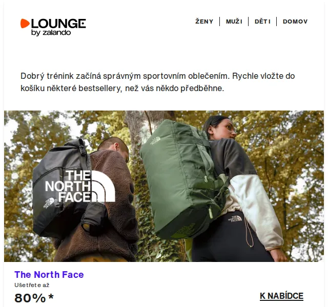 Lounge by Zalando: Sportovní značky se slevou až 80 % – červenec 2026 | Nuslet.cz