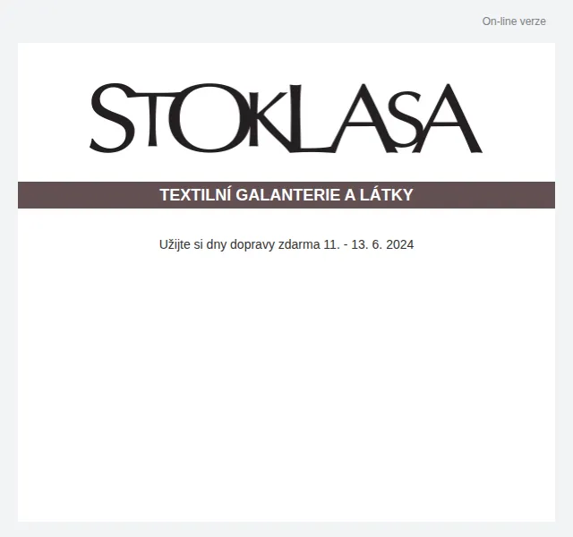 Stoklasa: Doprava ZDARMA a slevy až 40 % na kovové knoflíky – červen 2024 | Nuslet.cz
