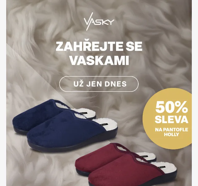 Vasky: Zateplené pantofle Holly za 349 Kč – červenec 2026 | Nuslet.cz