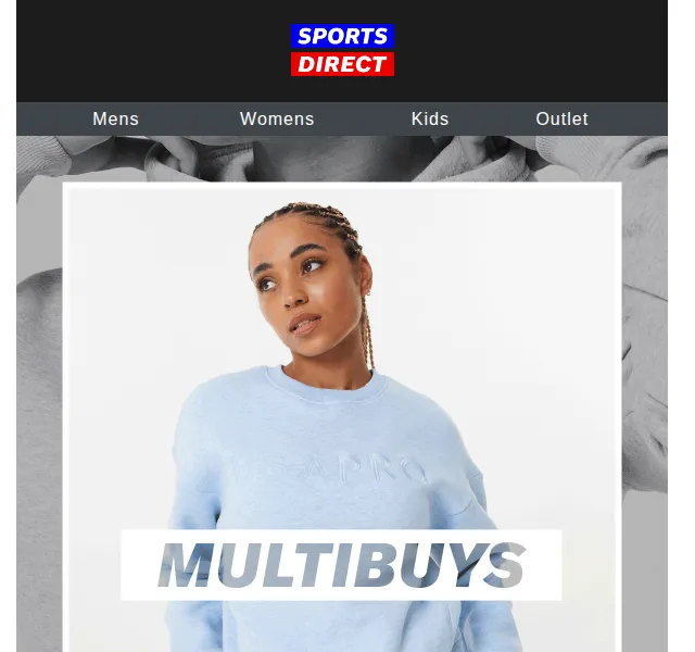 Sportsdirect: Multibuy slevy do £30 – červenec 2026 | Nuslet.cz