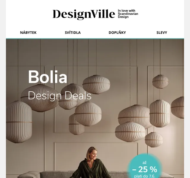 DesignVille: Bolia Design až -25 % – květen 2026 | Nuslet