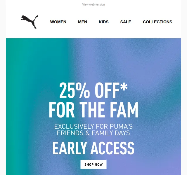 PUMA: 25% sleva na vybrané produkty – červenec 2026 | Nuslet.cz